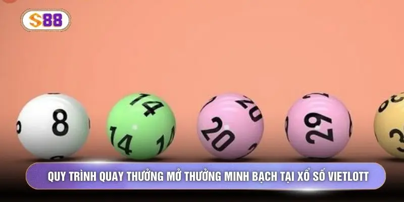 Quy trình quay thưởng mở thưởng minh bạch tại xổ số vietlott